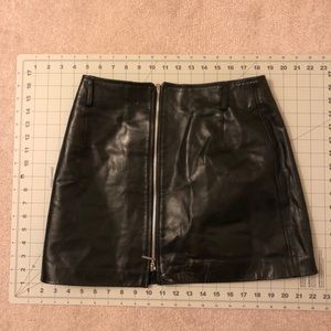 Vintage Guess Leather Skirt with Zipper